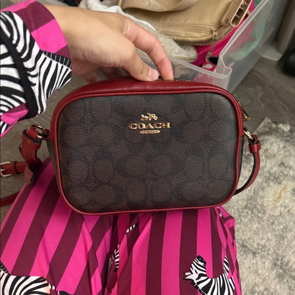 Coach Crossbody Bag in Brown and Red